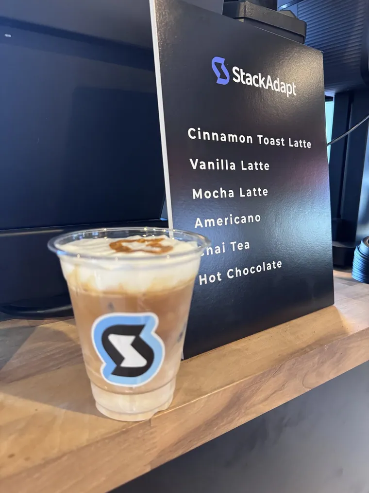 Custom branded iced coffee cup