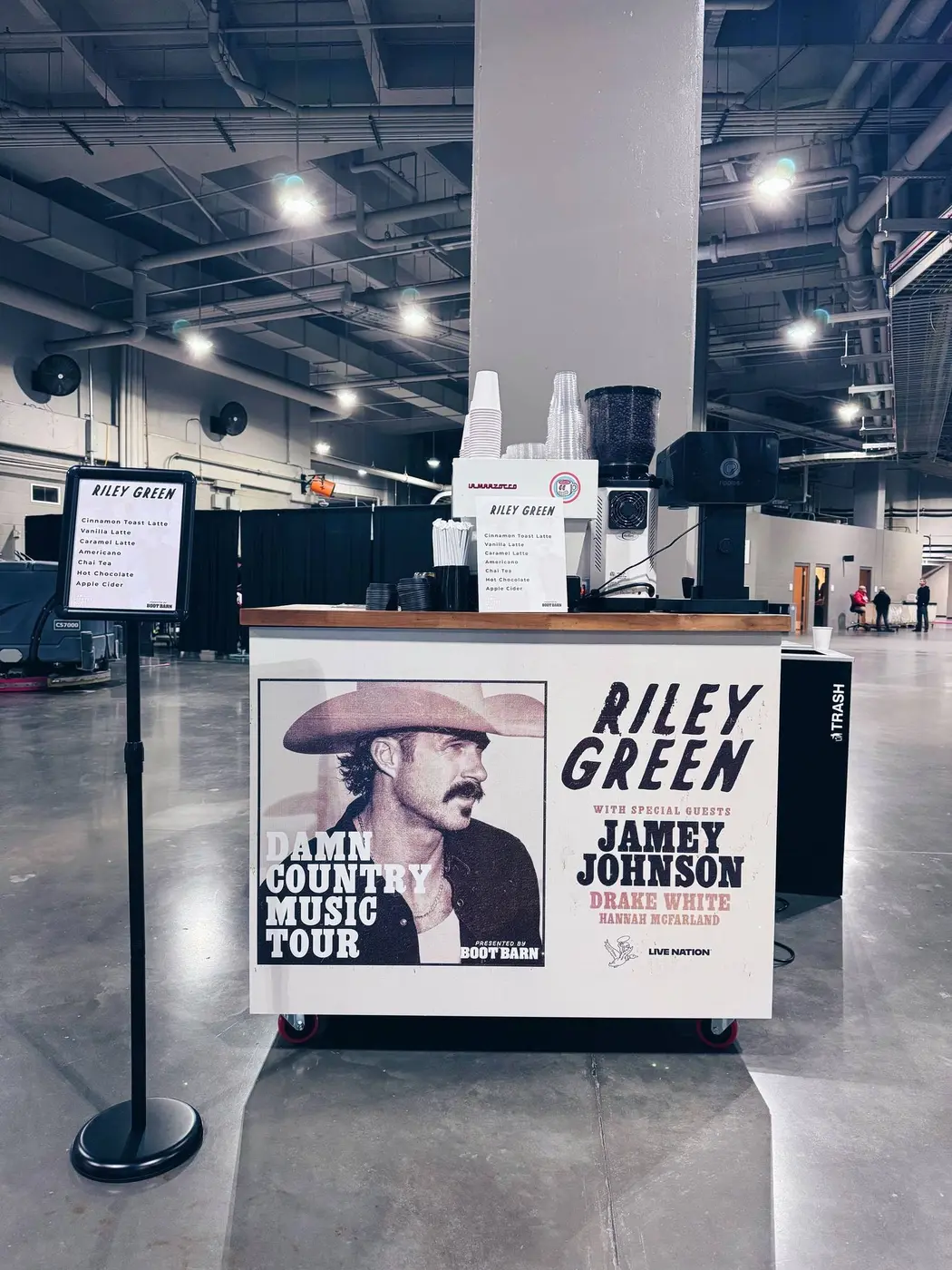 Phase 2 Coffee Co. backstage coffee cart at T-Mobile Center, Kansas City