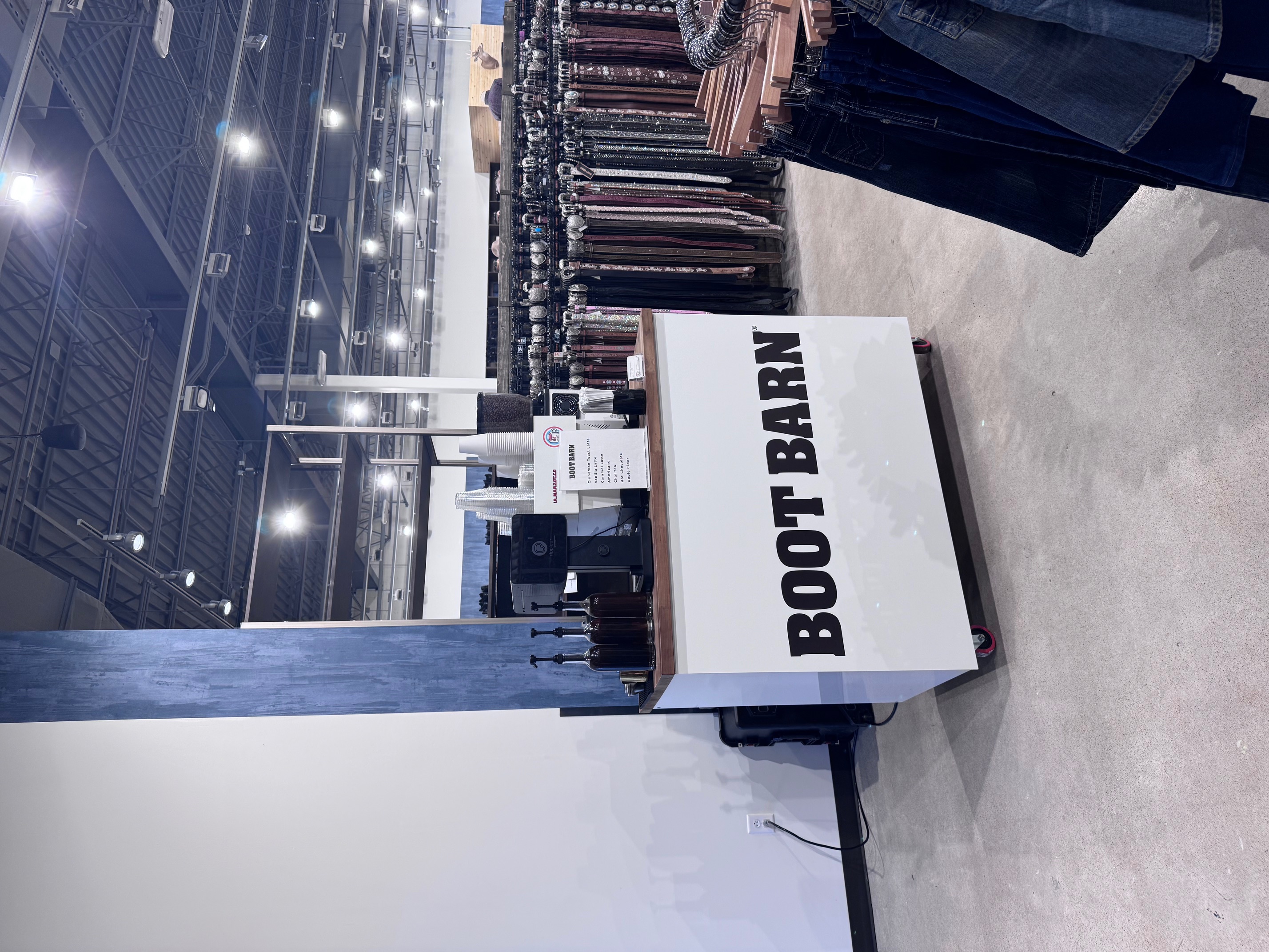 Phase 2 Coffee Co. branded coffee cart at Boot Barn brand activation Kansas City