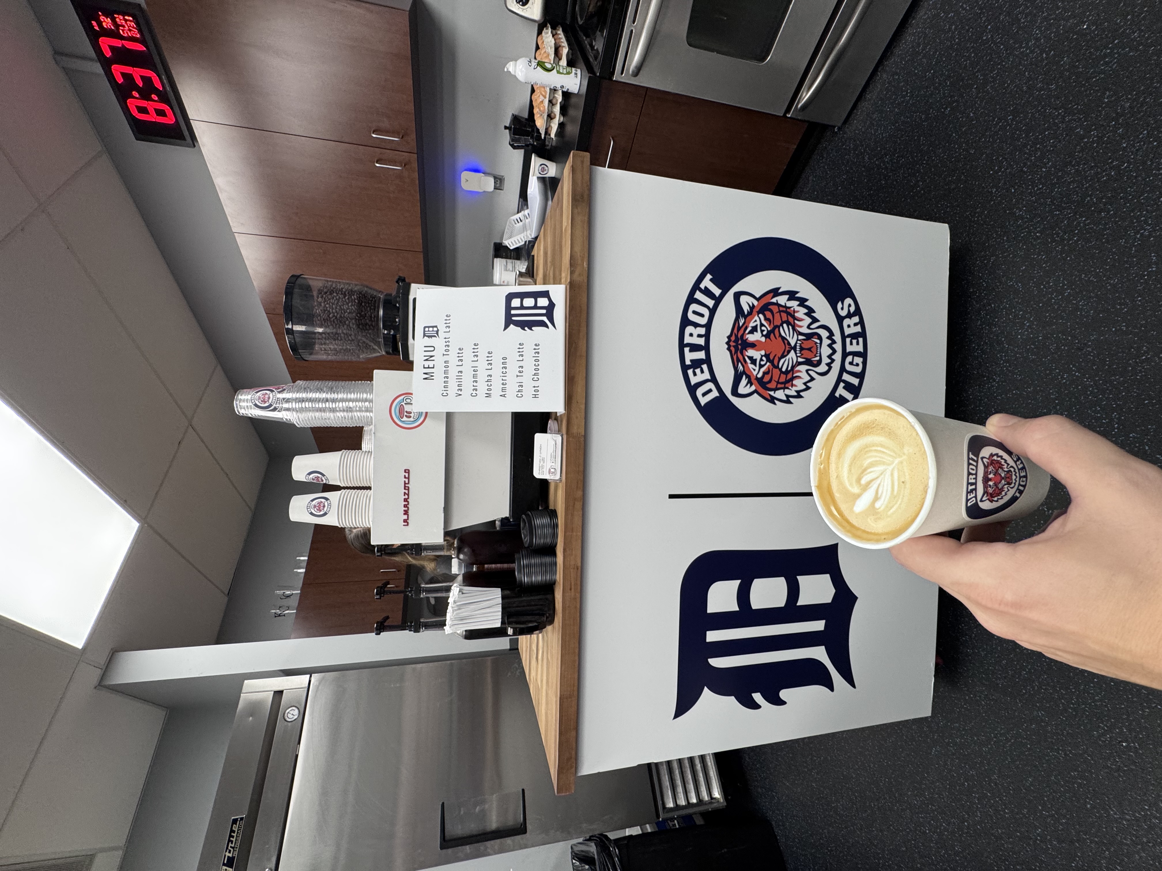 Phase 2 Coffee Co. Detroit Tigers branded coffee cart corporate event Kansas City