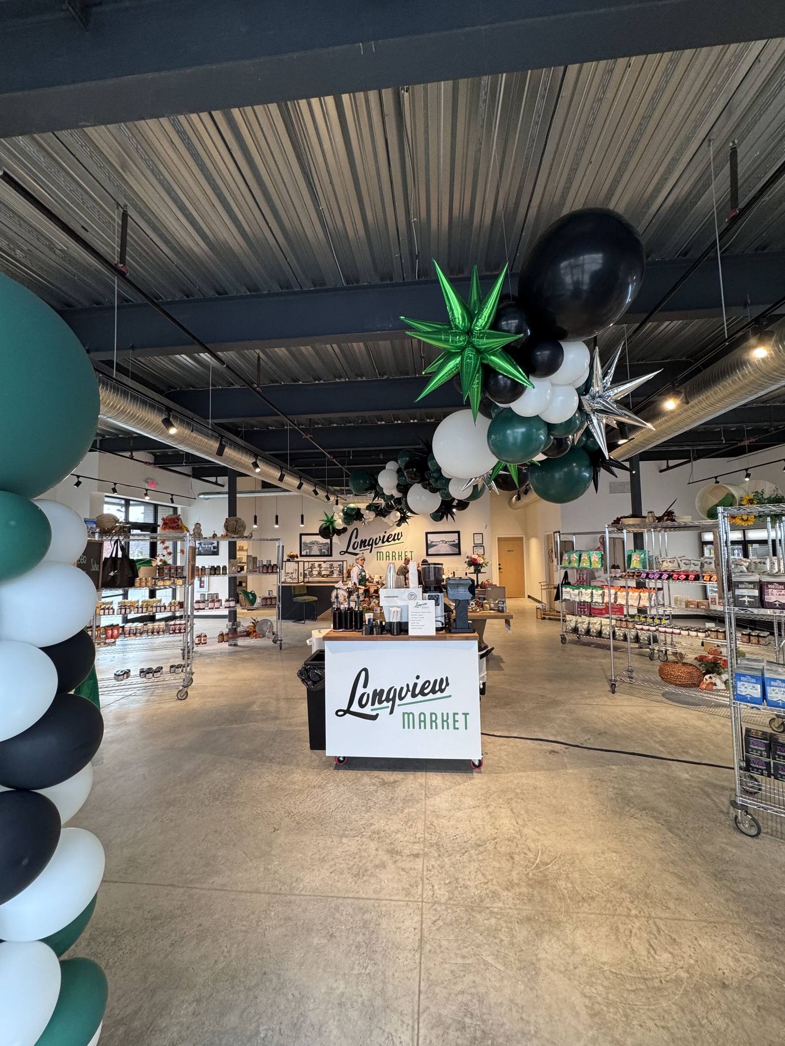 Phase 2 Coffee Co. full espresso cart setup at Longview brand activation Kansas City