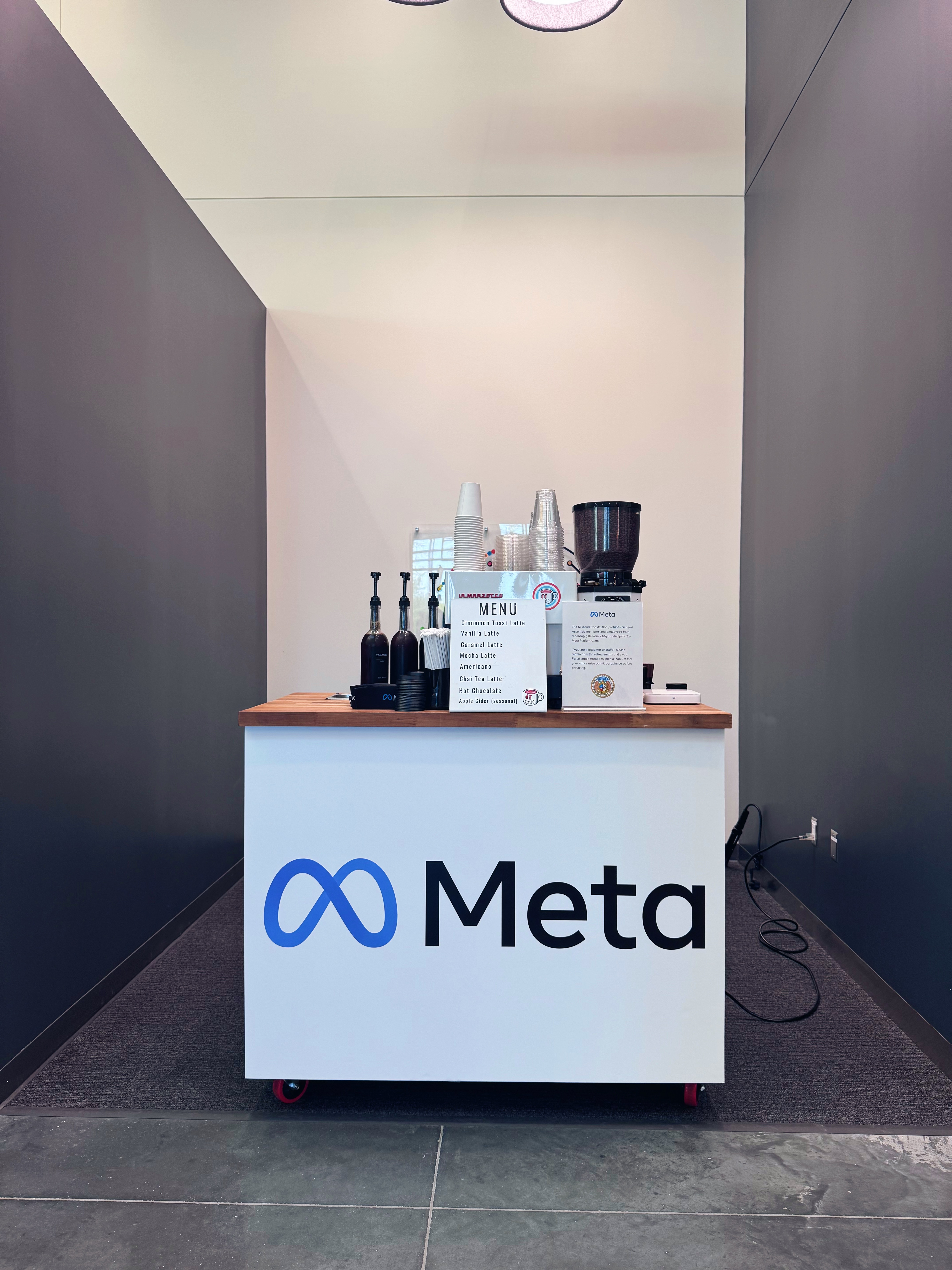 Phase 2 Coffee Co. Meta branded coffee cart brand activation Kansas City