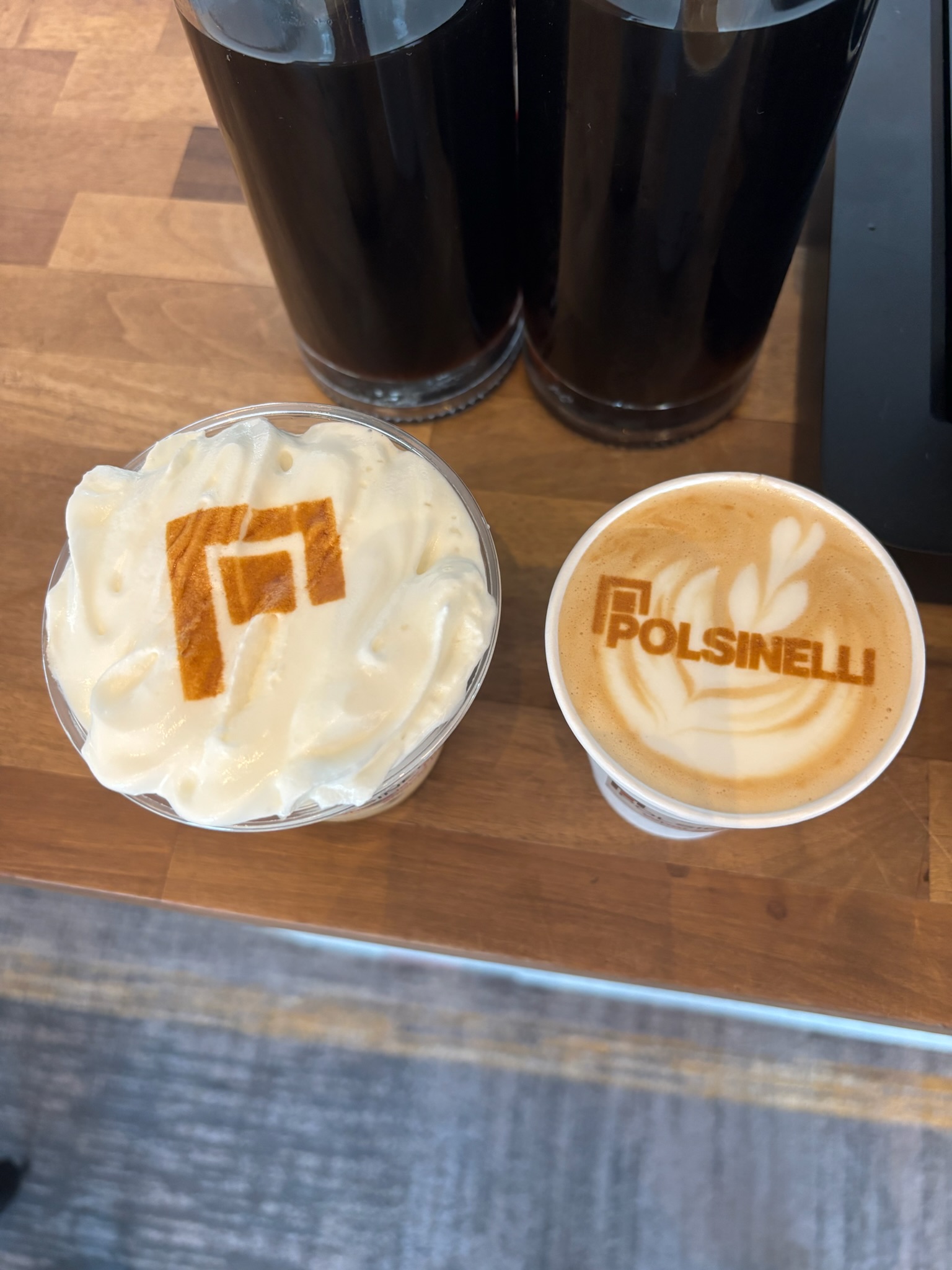 Custom Polsinelli drinks for a brand activation at Loews Kansas City Hotel